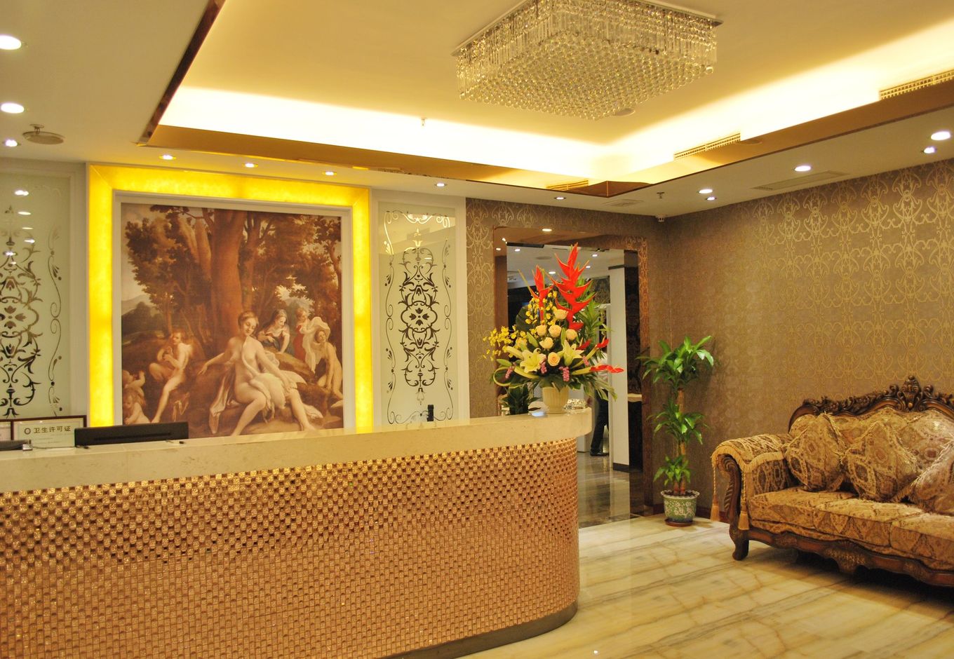 中山国际酒店大堂家具